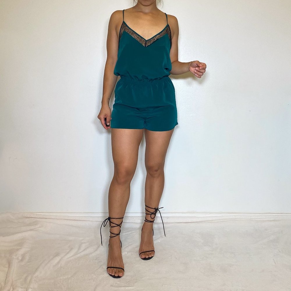 Mysterious Teal Romper